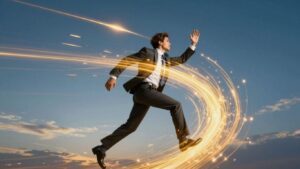 Upward trajectory symbolizing sales growth and business success.