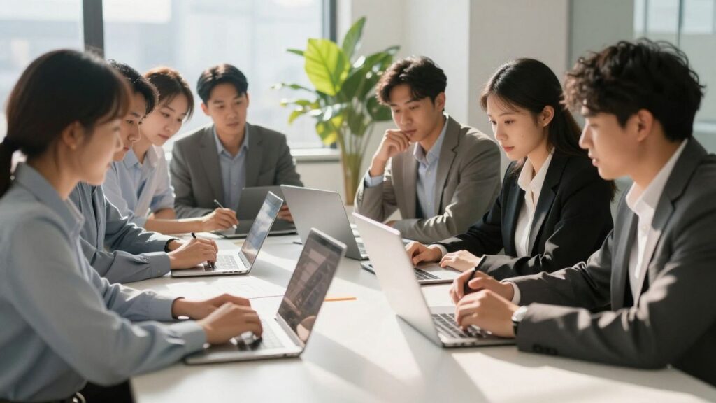 SaaS revenue operations team collaborating for growth and efficiency.